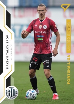 Maksym Talovierov Ceske Budejovice SportZoo FORTUNA:LIGA 2020/21 Gold Limited /99 #174